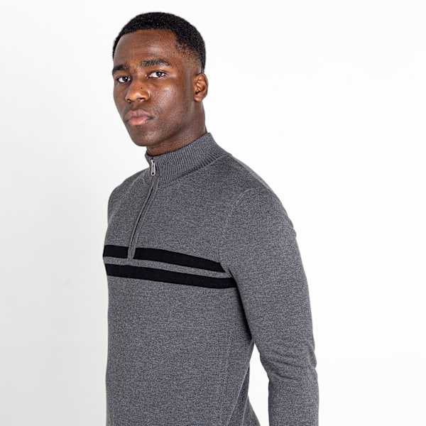 Dare 2B Unite Us Stickad Halvzip Sweatshirt M Charcoal Gr Charcoal Grey/Black M