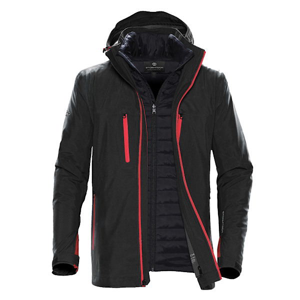 Stormtech Matrix System Jacka M Svart/Ljusröd Black/Bright Red M