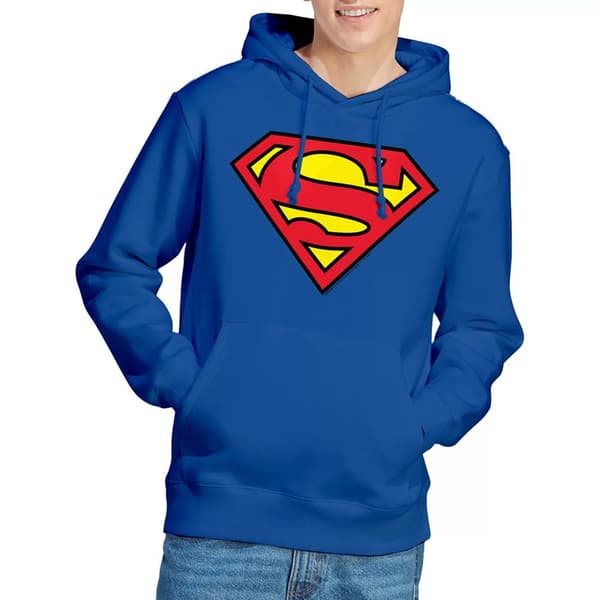 Superman Herr Logotyp Huvtröja S Kungsblå Royal Blue S