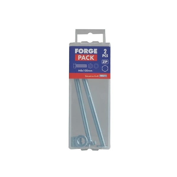 Forgefix Höghållfast Ställskruv 8.8 Kvalitet, Zp M8 x 100mm ForgeP Multi Colour M8 x 100mm ForgePack 2
