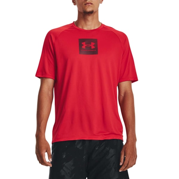 Under Armour Tech Tryckt T-shirt Herr M Röd Red M