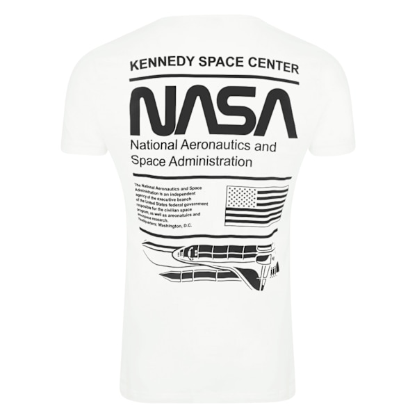 NASA Herr Stack Bomull T-shirt M Vit White M