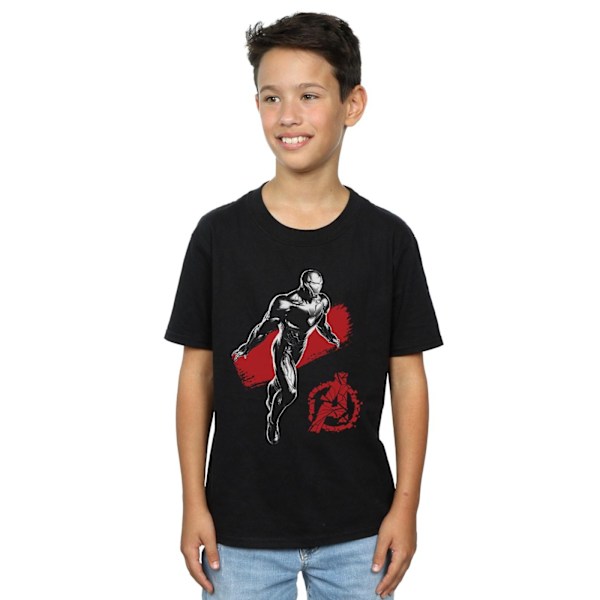 Marvel Boys Avengers Endgame Mono Iron Man T-shirt 9-11 år B Black 9-11 Years