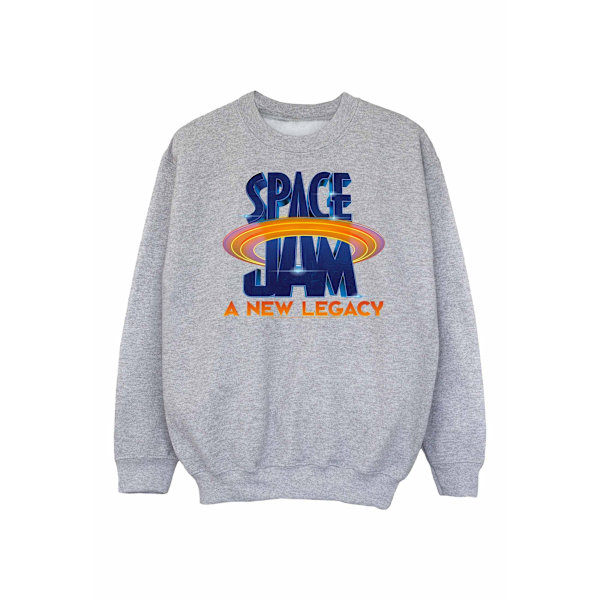 Space Jam: A New Legacy Tjejfilmlogotyp Sweatshirt 12-13 år Sports Grey 12-13 Years