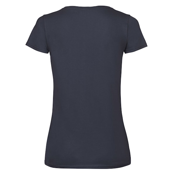 Fruit of the Loom Dam/Damer V-halsad Lady Fit T-shirt M Deep Deep Navy M