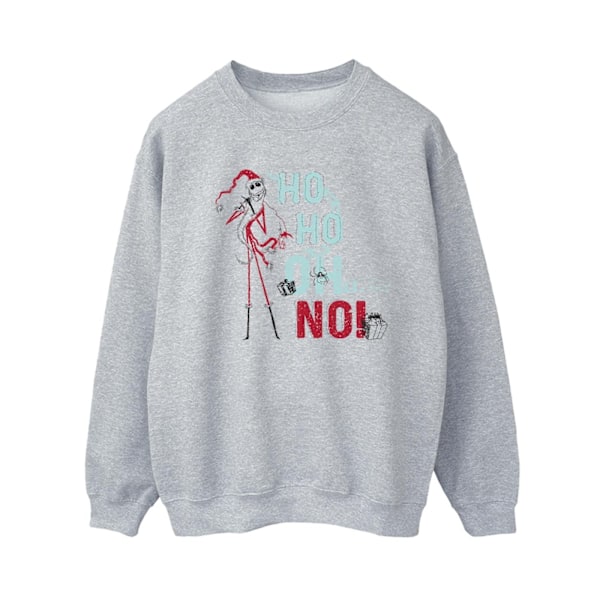 Disney Dam/Kvinnor The Nightmare Before Christmas Ho Ho No Sweatshirt Sports Grey 4XL