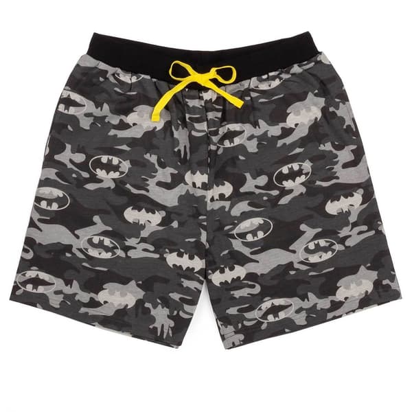 Batman Herrar Logotyp Camo Kort Pyjamas Set L Svart/Grå Black/Grey L