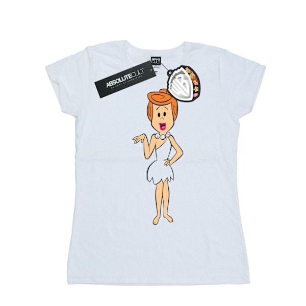 The Flintstones Dam/Damer Wilma Flintstone Klassisk Pose Bomull T-shirt White L