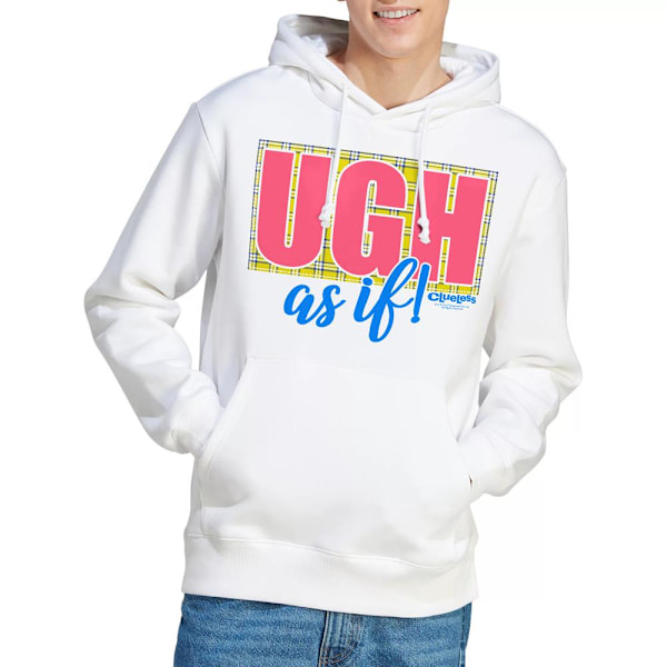 Clueless Herr Ugh As If Hoodie M Vit White M
