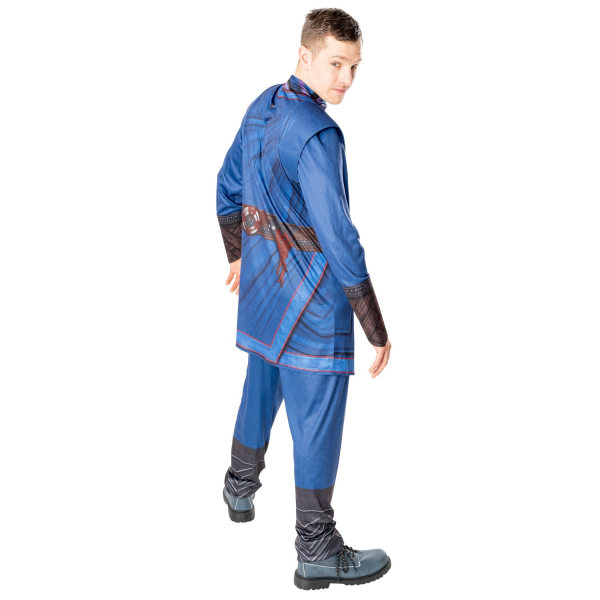 Doctor Strange Deluxe-kostym för män, standard, blå/röd Blue/Red Standard