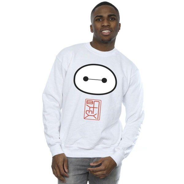 Disney Mens Big Hero 6 Baymax Icon Sweatshirt L Vit White L