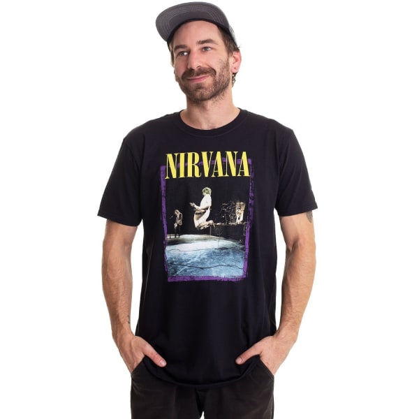 Nirvana Unisex Vuxen Stage Jump T-shirt M Svart Black M