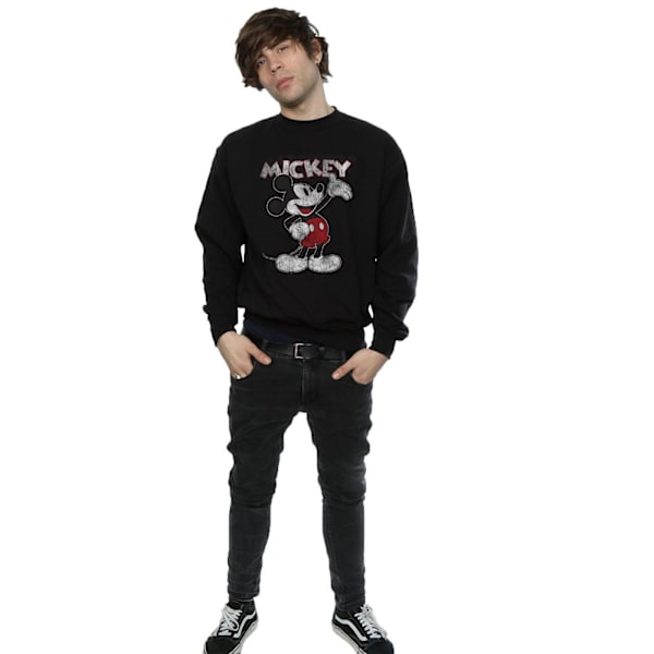 Mickey Mouse Unisex Vuxen Presenter Sweatshirt 3XL Svart Black 3XL