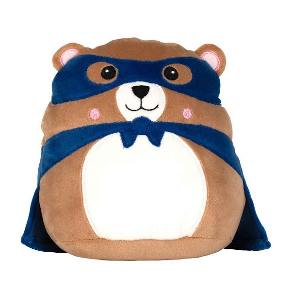 Mumbles SquidgeMe Hero Björn Plyschleksak 23cm Blå Blue 23cm