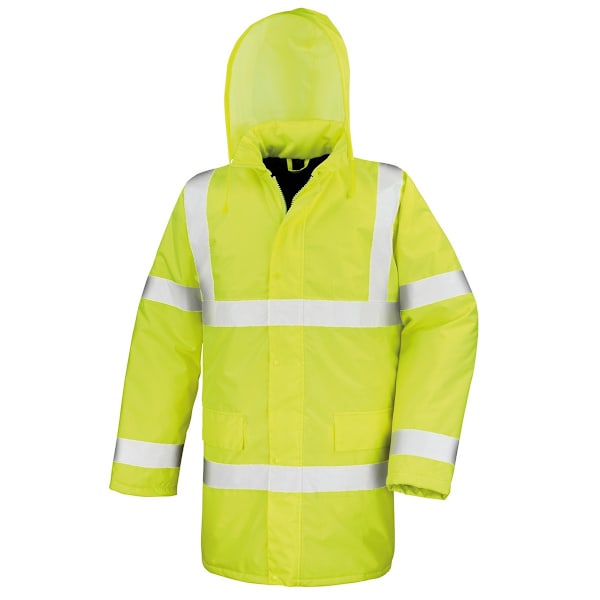 Result Core Unisex Vuxen Motorväg Hi-Vis Jacka L Fluorescerande Gul Fluorescent Yellow L