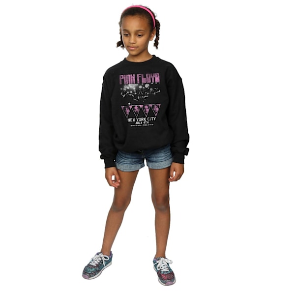 Pink Floyd Girls Tour NYC Sweatshirt 12-13 år Svart Black 12-13 Years