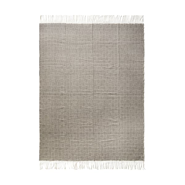 Vinga Lenox Geometrisk Pläd One Size Svart Black One Size