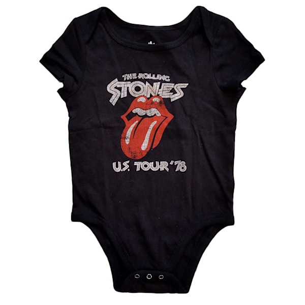 The Rolling Stones Toddler US Tour ´78 Babygrow 0-3 månader Svart Black 0-3 Months