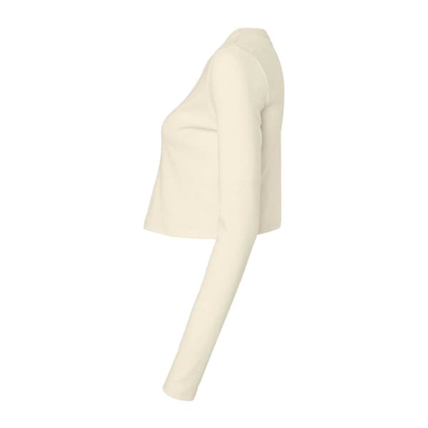 Bella + Canvas Dam/Dam Micro-Rib Långärmad T-shirt L S Solid Natural L