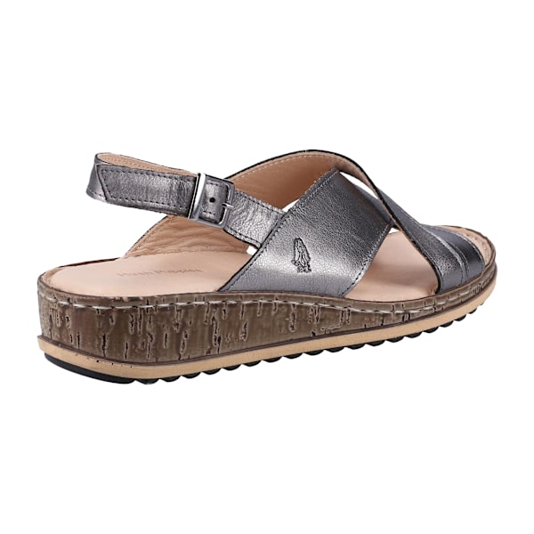 Hush Puppies Dam/Damer Elena Läder Kilklackssandal 3 UK Pewt Pewter 3 UK