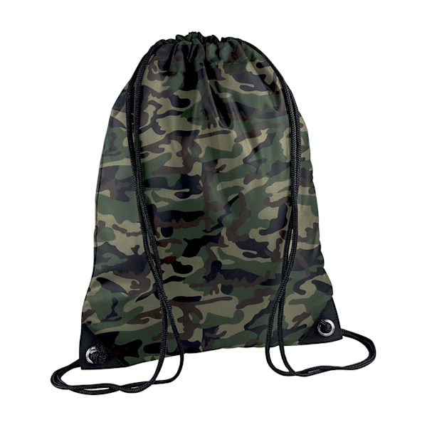 Bagbase Premium Gymsac Vattentålig Väska (11 Liter) (2-pack) Jungle Camo One Size