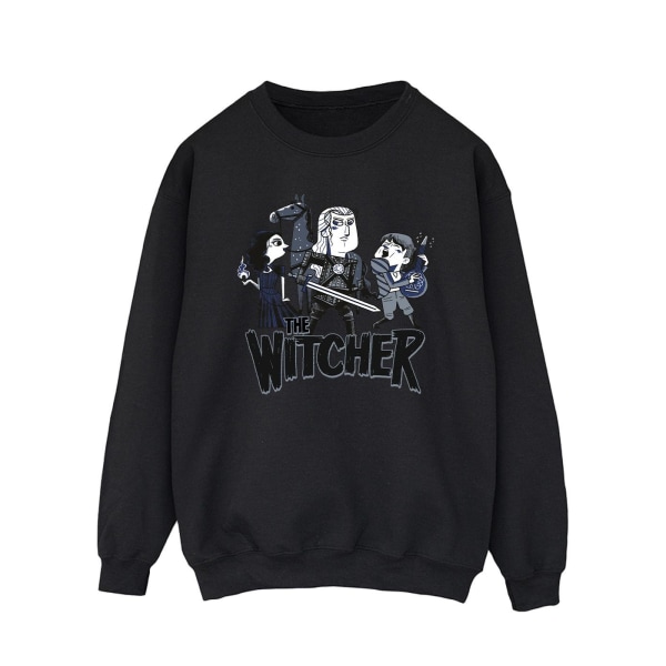 Netflix Män The Witcher Team Illustrerad tröja L Svart Black L