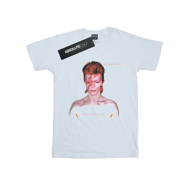 David Bowie Dam/Dam Aladdin Sane Version Bomull Boyfriend White S