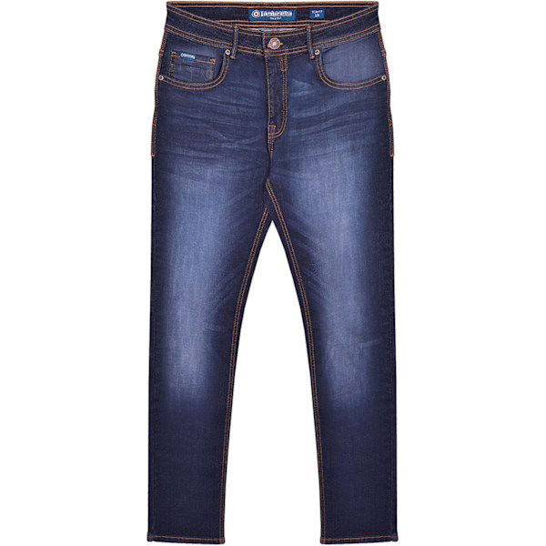 Lambretta Herr Stafford Slim Jeans 40R Mörkblå Dark Blue 40R