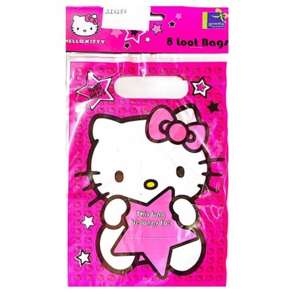 Hello Kitty Stars Partyväskor (Pack med 8) One Size Rosa/Vit Pink/White One Size