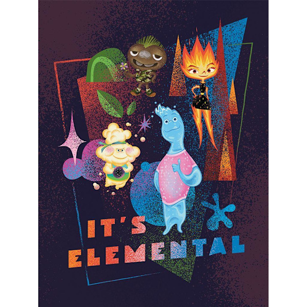 Elemental It´s Elemental inramad duktryck 40cm x 30cm Flerfärgad Multicoloured 40cm x 30cm