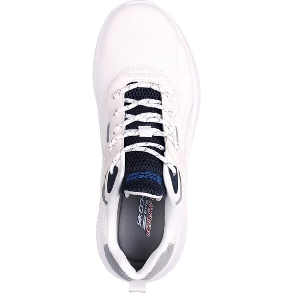 Skechers Herr Bobs Squad Chaos Elevated Drift Träningsskor 46 EU Vit White/Multicoloured 12 UK