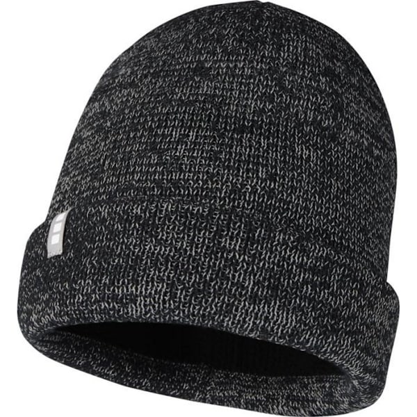 Elevate Unisex Adult Rigi Reflex Beanie One Size Solid Black Solid Black One Size