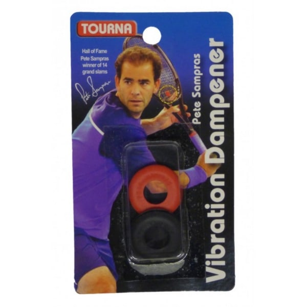 Tourna Silikon Tennis Vibrationsdämpare (Pack med 2) One Size Red/Black One Size