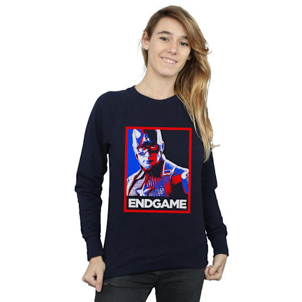 Marvel Dam/Damer Avengers Endgame Captain America Poster Sw Navy Blue S