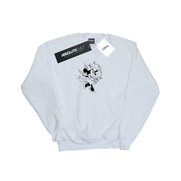 Disney Girls Minnie Mouse Love Cherub Sweatshirt 12-13 år Vit White 12-13 Years