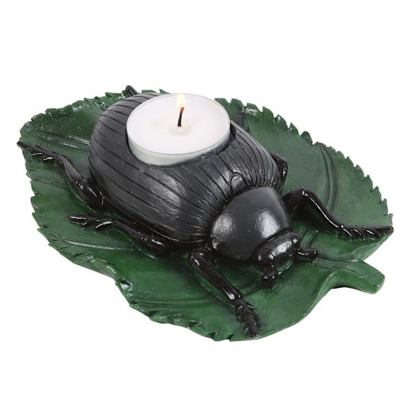 Something Different Beetle Tealight Holder One Size Svart/Grön Black/Green One Size
