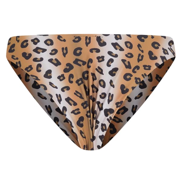 Brave Soul Dam Leopardmönstrad Vändbar Bikiniunderdel Black/Brown 8 UK