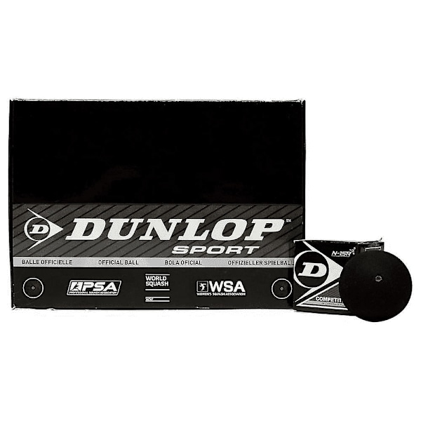 Dunlop Competition Squashbollar (12-pack) One Size Svart Black One Size