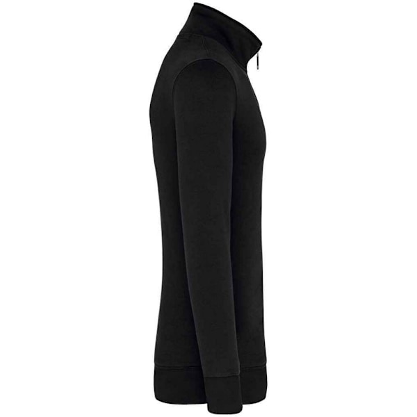 Kariban Herr Zip Neck Sweatshirt XS Svart Black XS
