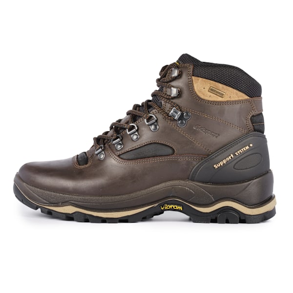 Grisport Quatro vaxat läder vandringskängor för barn 4 UK Brown 4 UK