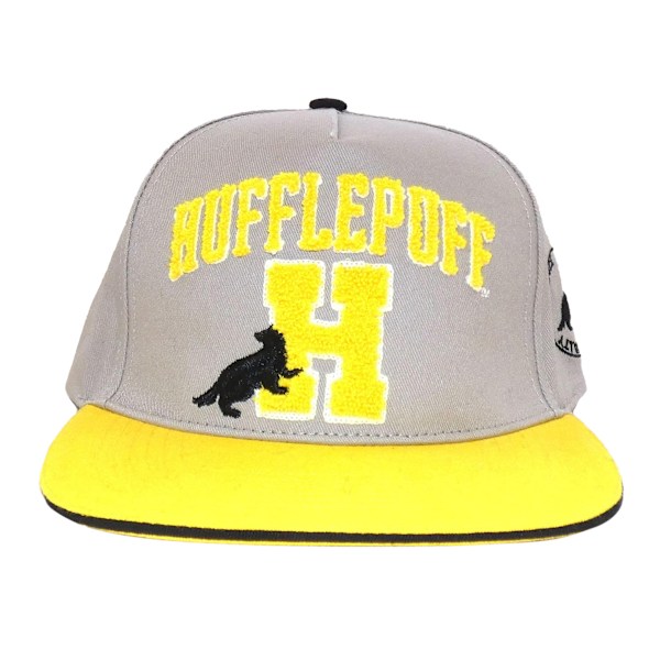 Harry Potter Hufflepuff Snapback Cap One Size Grå/Gul Grey/Yellow One Size