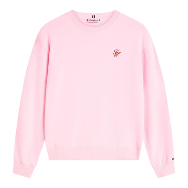 Tommy Hilfiger Dam/Kvinnor Script Sweatshirt 12 UK Rosa Pink 12 UK