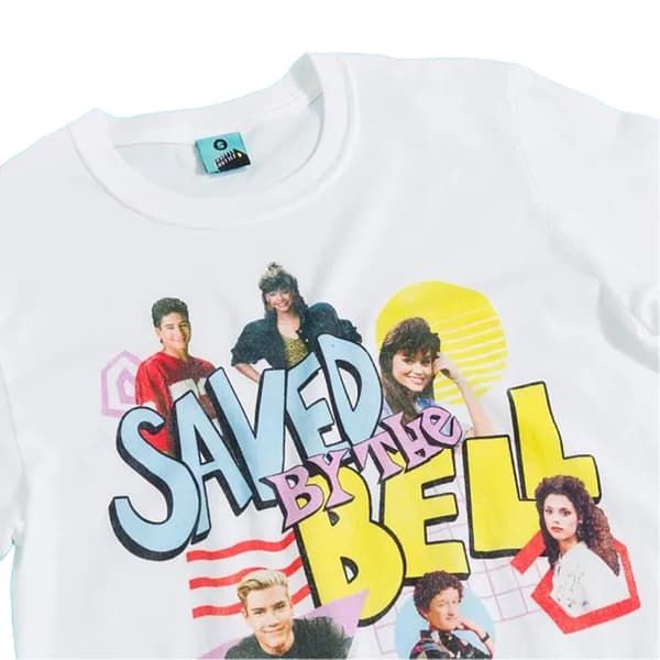 Saved By The Bell Unisex Retro T-shirt S Vit White S