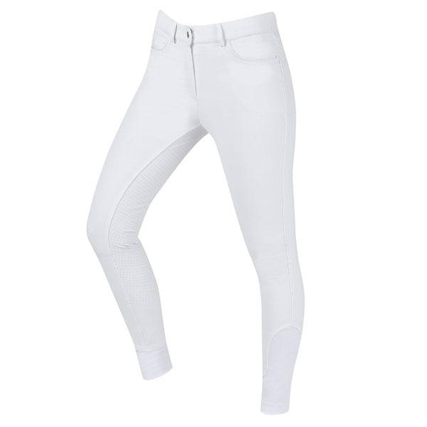 Dublin Womens/Ladies Shelby Full Seat Breeches 12 UK R White White 12 UK R