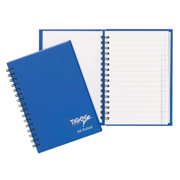 Tiger Twin Wire A6 Notebook One Size Blå Blue One Size