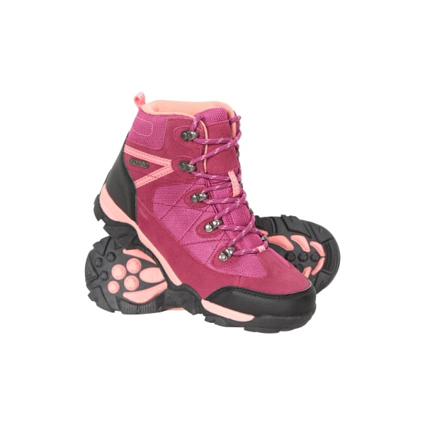 Mountain Warehouse Childrens/Kids Trail Mocka Walking Boots 1 U Teal 1 UK