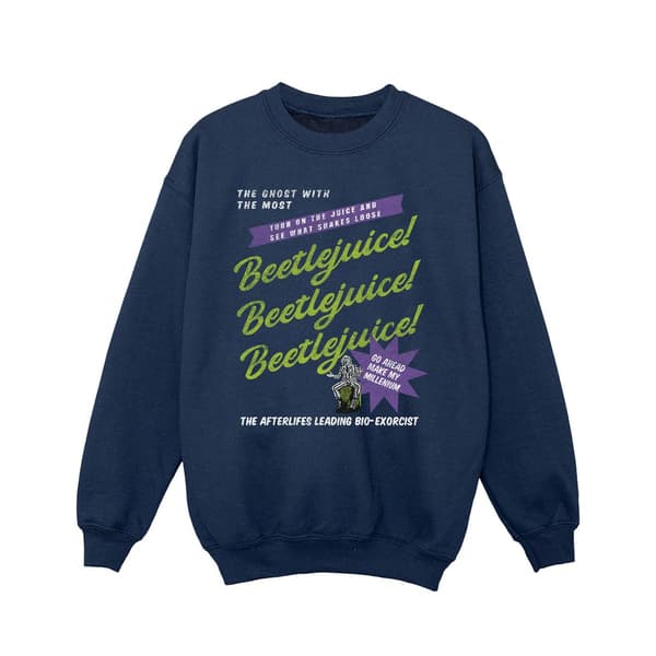 Beetlejuice Flicktröja Make My Millenium 9-11 År Marinblå Navy Blue 9-11 Years