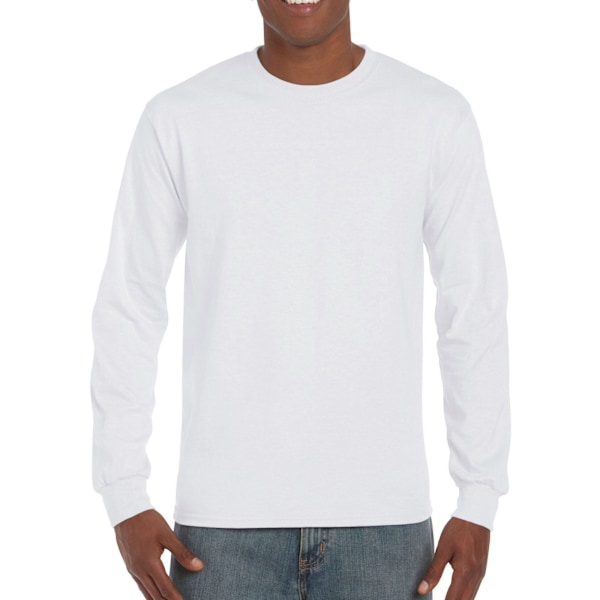 Gildan Unisex Adult Hammer Långärmad T-shirt 4XL Vit White 4XL