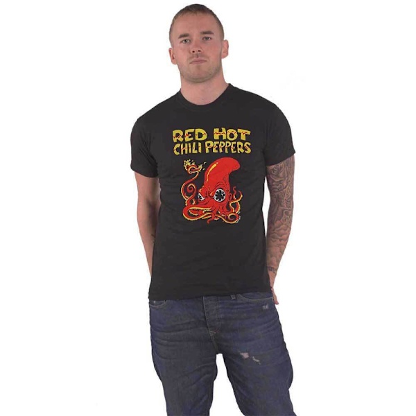 Red Hot Chilli Peppers Unisex Octopus T-Shirt M Svart Black M