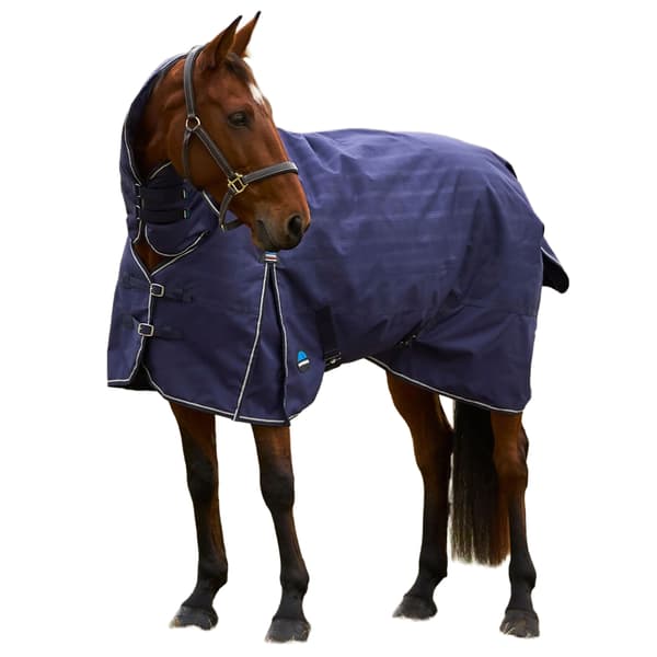 Weatherbeeta Comfitec Prelim Combo Neck Pläd 220g Hästtäcke Navy 7´